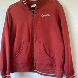 Varsity Columbia Full Zip sweatshirt jacket, Women's size XL